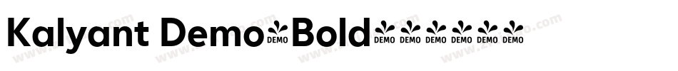 Kalyant Demo-Bold字体转换